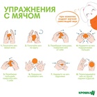 Развивающий тактильный мячик Крошка Я «Зайка», с пищалкой, 1 шт - Фото 3