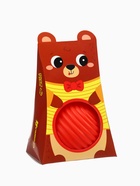 Развивающий тактильный мячик Крошка Я «Мишка», с пищалкой, 1 шт., красный - Фото 8