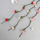 Декор тинги "Роза в завитках" 150 см, микс - фото 9147734