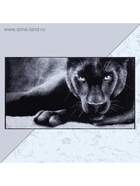 Полотенце махровое Этель «Пантера» 70×130 см, 100% хлопок, 420 г/м², чёрно-белое - Фото 3