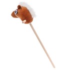 Мягкая игрушка «Конь-скакун», на палке, цвет коричневый - Фото 10