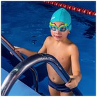 Очки для плавания детские ONLYTOP «Динозаврик», беруши, цвет голубой - фото 3716630
