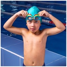 Очки для плавания детские ONLYTOP «Динозаврик», беруши, цвет голубой - Фото 7