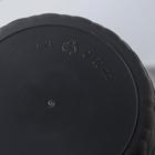 Горшок для цветов с поддоном «Ротанг», 1.2 л, d=15 см, h=14 см, пластиковый, цвет графитовый - Фото 4