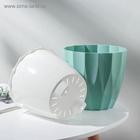 Кашпо для цветов со вставкой «Флюте», 1.9 л, цвет нефрит - Фото 9