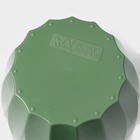 Кашпо для цветов со вставкой «Флюте», 3 л, малахит - Фото 6