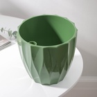 Кашпо для цветов со вставкой «Флюте», 3 л, малахит - Фото 8