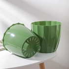 Кашпо для цветов со вставкой «Флюте», 3 л, малахит - Фото 10