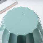 Кашпо для цветов со вставкой «Флюте», 3 л, нефрит - Фото 5