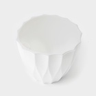 Кашпо для цветов со вставкой «Флюте», 1.9 л, белое - Фото 3