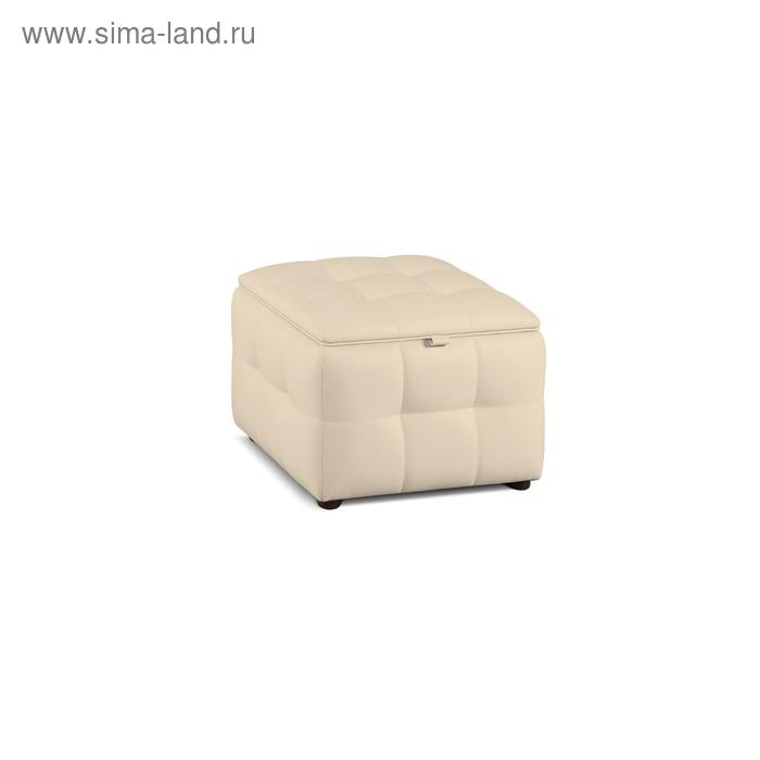 Квадратный пуф «Алеро», 540 × 540 × 400 мм, экокожа, цвет nice beige