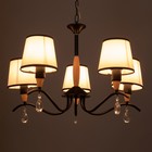 Люстра "Брюссель" 5x60Вт E14 черный 58х58х85 см BayerLux - фото 23767207