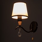 Бра "Брюссель" 1x60Вт E14 черный 26х14х26 см. - фото 24364782