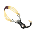 Рогатка «Молния», 12.5×9 см, в оплётке, металл, чёрная - Фото 4