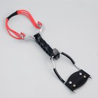 Рогатка «Стрельба», 18×11 см, с упором, металл, чёрная - Фото 3