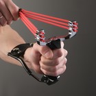 Рогатка «Стрельба», 18×11 см, с упором, металл, чёрная - Фото 5