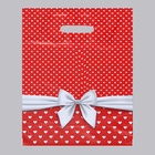 Пакет «Скарлетт», полиэтиленовый с вырубной ручкой, 35 мкм, 30×38 см - Фото 2