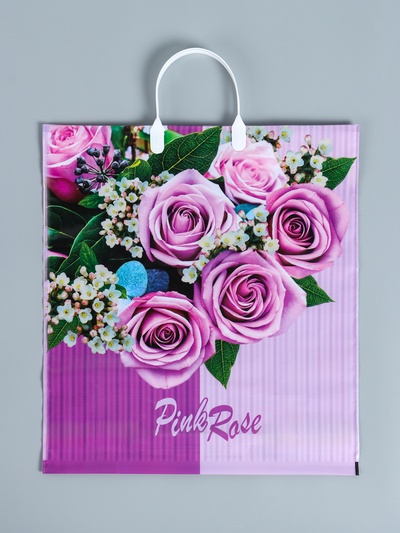 Пакет «Камилла», полиэтиленовый с пластиковой ручкой, 100 мкм 40×44 см