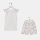 Пижама для девочки, цвет розовый/молочный, рост 98-104 см - Фото 3