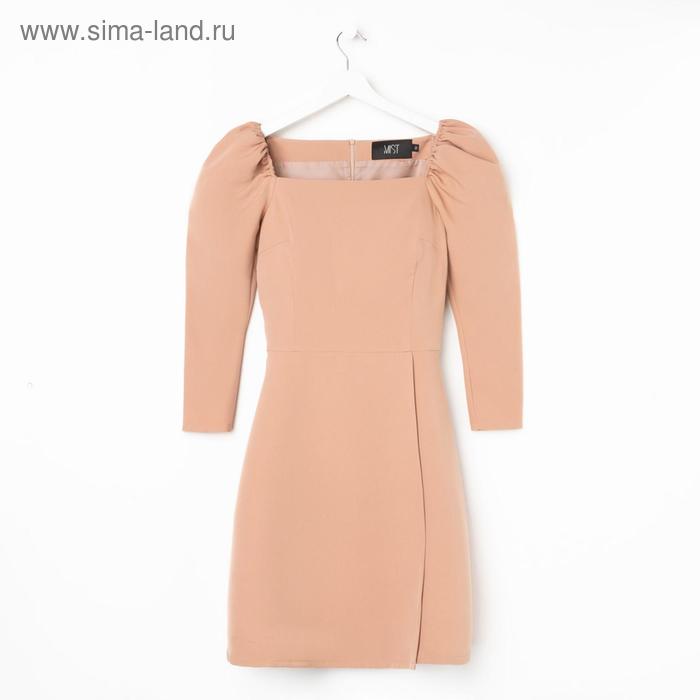 Платье женское мини MIST, размер 48, бежевое