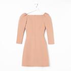 Платье женское мини MIST, размер 48, бежевое 5456957