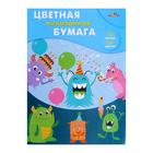 Бумага цветная А4, 16 листов, 16 цветов "Веселый праздник", мелованная, 60 г/м² 5985356 - фото 8951306