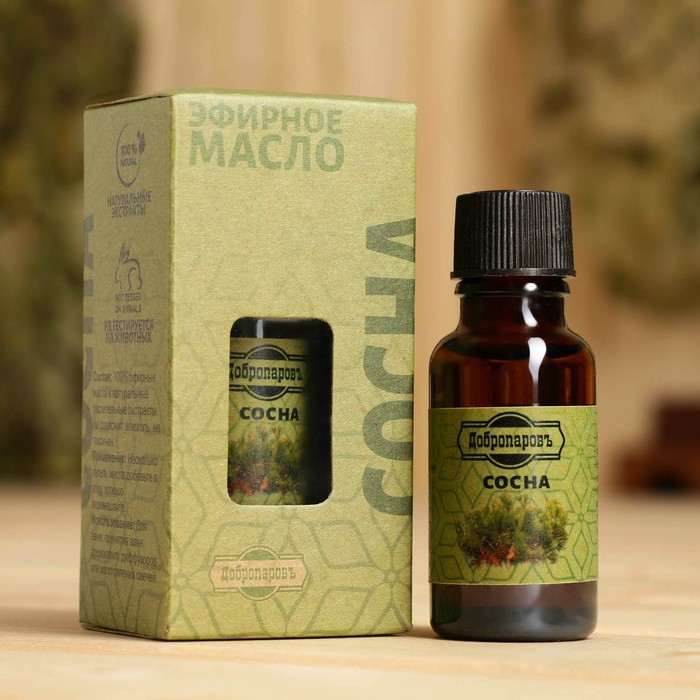 Масло эфирное «Сосна» 20 мл, крафт, Добропаровъ - Фото 1