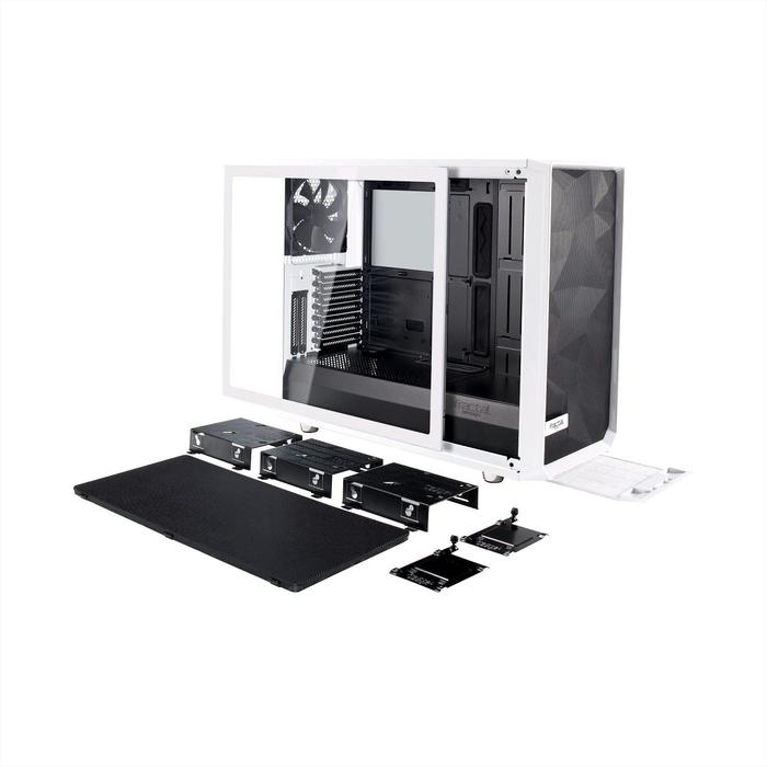 Корпус Fractal Design Meshify S2 White TG, без БП, E-ATX, Midi-Tower, белый - фото 51298370