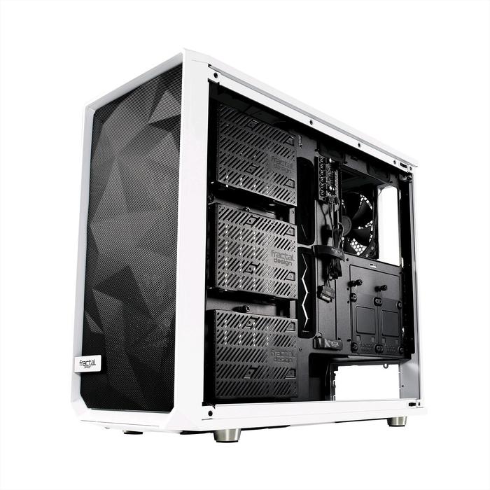 Корпус Fractal Design Meshify S2 White TG, без БП, E-ATX, Midi-Tower, белый - фото 51298373