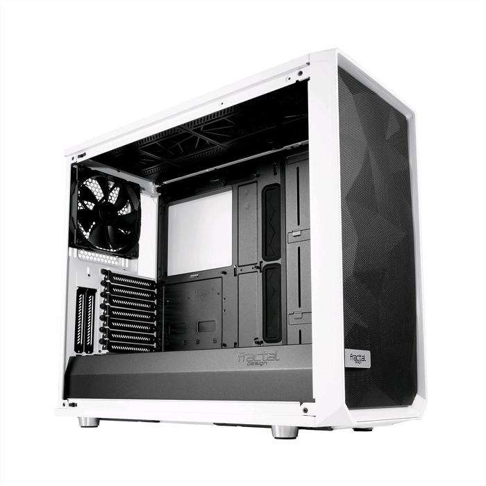 Корпус Fractal Design Meshify S2 White TG, без БП, E-ATX, Midi-Tower, белый - фото 51298375