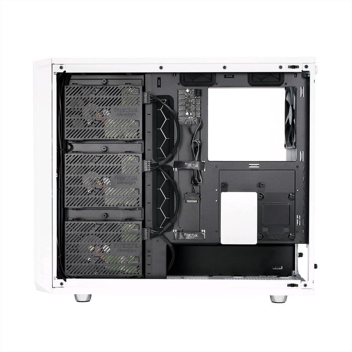 Корпус Fractal Design Meshify S2 White TG, без БП, E-ATX, Midi-Tower, белый - фото 51298382