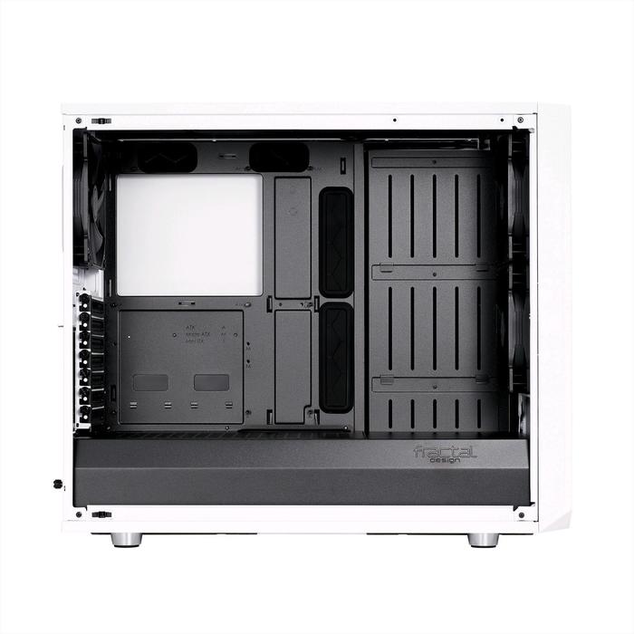 Корпус Fractal Design Meshify S2 White TG, без БП, E-ATX, Midi-Tower, белый - фото 51298361