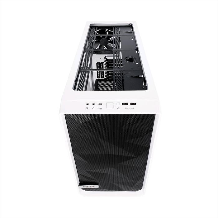 Корпус Fractal Design Meshify S2 White TG, без БП, E-ATX, Midi-Tower, белый - фото 51298363