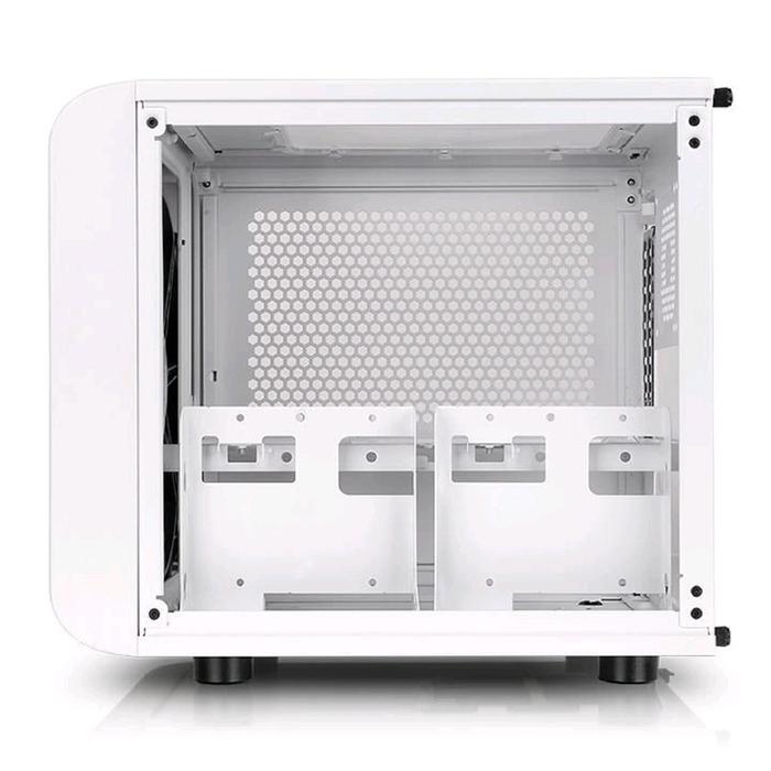 Корпус Thermaltake Core V1 Snow, без БП, miniITX, Desktop, белый - фото 51298386