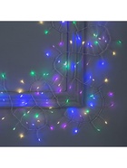 Гирлянда «Мишура» 5 м роса, IP20, серебристая нить, 100 LED, свечение мульти, 12 В 5198386 - фото 319926141