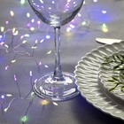Гирлянда «Мишура» 2 м роса, IP20, серебристая нить, 200 LED, свечение мульти, 12 В - Фото 2
