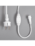 Гирлянда "Бахрома" 3 х 0.9 м , IP65, УМС, белая нить каучук, 144 LED, свечение синее, 220 В 5204451 - фото 319919276