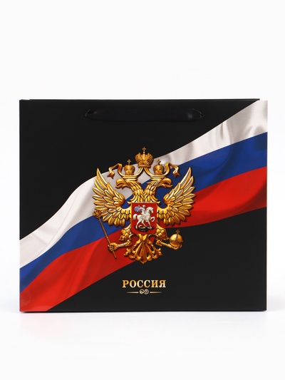 Пакет подарочный, упаковка, «Россия», 32×26×12 см