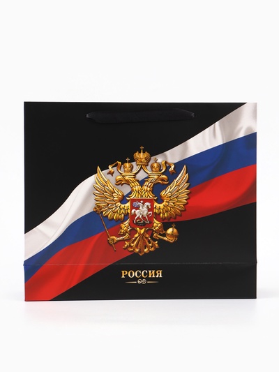 Пакет подарочный, упаковка, «Россия», 32×26×12 см