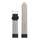 Ремешок для часов, мужской, 20 мм, запряжник 90 мм, горт 110 мм, натуральная кожа, чёрный - фото 22535443