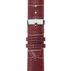 Ремешок для часов, мужской, 20 мм, запряжник 75 мм, горт 115 мм, натуральная кожа, тёмно-коричневый - Фото 4