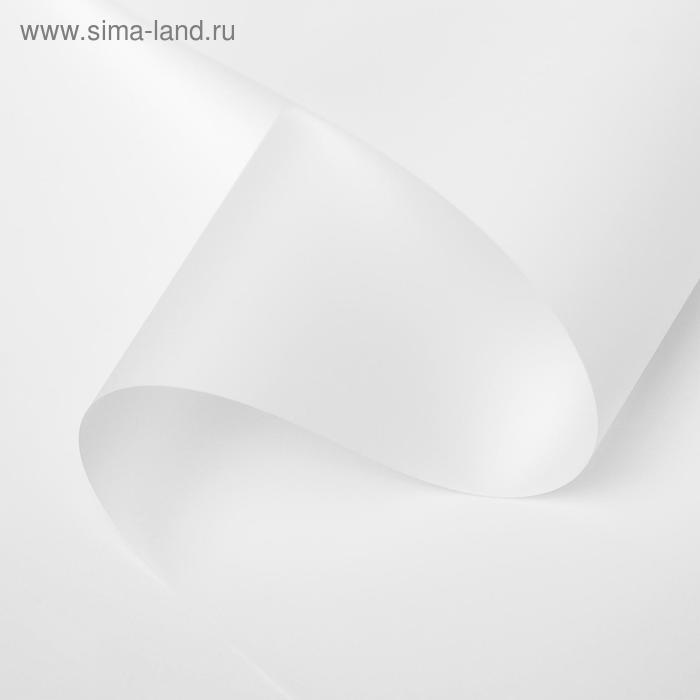 Пленка для цветов «Люкс», матовая, белая, 0.6×10 м, 200 г, 40 мкм - Фото 1