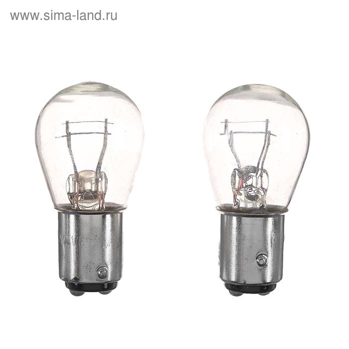 Галогенная лампа Cartage P21/5W, BAY15d, 12 В, набор 2 шт - Фото 1