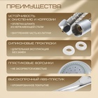 Душевая лейка 3 режима со шлангом, держатель, крепеж в комплекте. - Фото 3