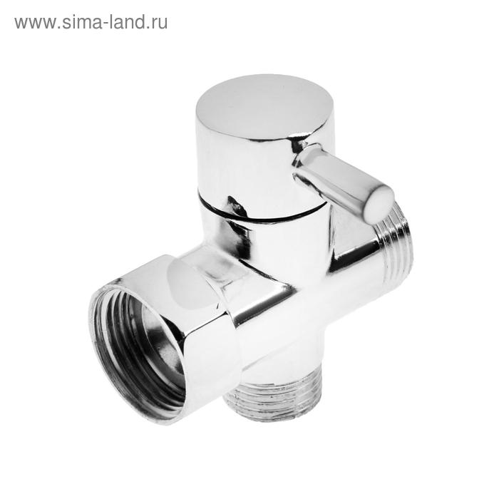 Дивертор ZEIN Z743, для смесителя, корпус цинк, цвет хром - Фото 1