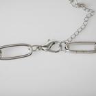 Кулон «Цепь» булавка в жемчуге, цвет белый в серебре, L=45 см - фото 24661691