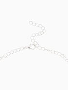 Набор 2 предмета: серьги, колье «Листопад» тонкий ромб, цвет чёрно-белый в серебре, 45 см - Фото 5