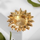 Брошь-кулон «Подсолнух», цвет серо-золотой в золоте - фото 11788318