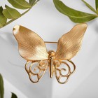 Брошь «Бабочка» необычная, цвет золото - Фото 2