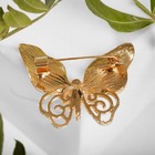Брошь «Бабочка» необычная, цвет золото - Фото 3